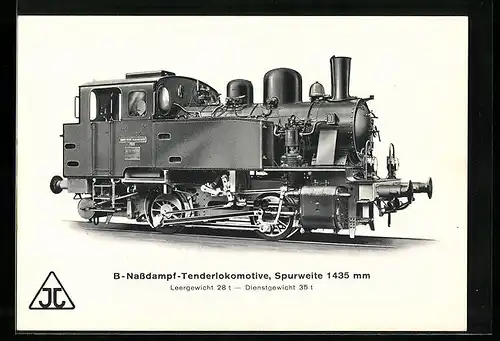 AK B-Nassdampf-Tenderlokomotive der Firma Jung, Leergewicht 28 t