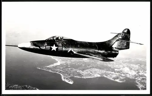 Fotografie Flugzeug Grumman F9F Panther, Experimental-Flugzeug der US-Navy