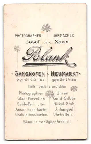 Fotografie J. & X. Blank, Gangkofen, Portrait schönes Mädchen in elegant bestickter Bluse