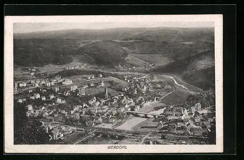 AK Werdohl, Gesamtansicht, Luftbild