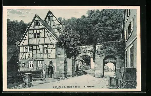 AK Schönau b. Heidelberg, am Klostertor