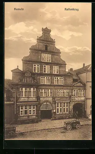 AK Hameln, Gasthaus Rattenkrug, Vorderansicht