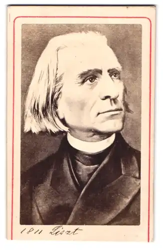 Fotografie Wesenberg, St. Petersburg, Portrait Franz Liszt im Portrait