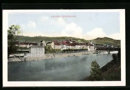 AK Eglisau, Totalansicht mit Fluss