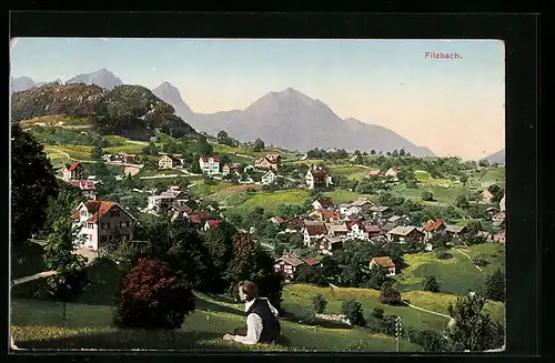 AK Filzbach, Gesamtansicht des Ortes