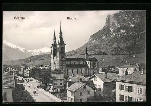 AK Glarus, Kirche, Panorama