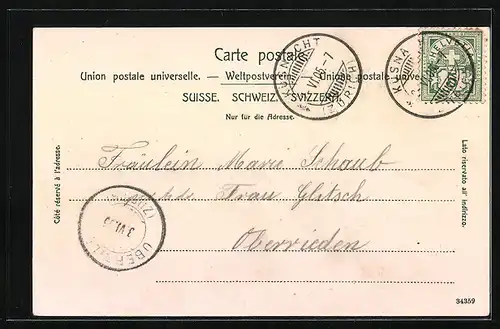 AK Küsnacht, Gesamtansicht des Ortes