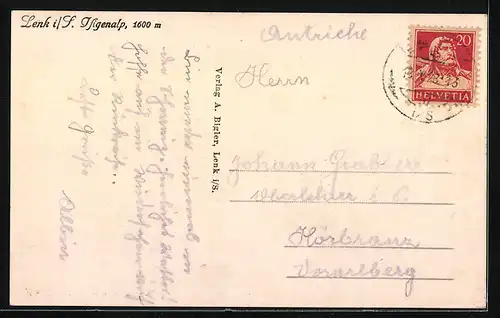 AK Lenk, Teilansicht Iffigenalp