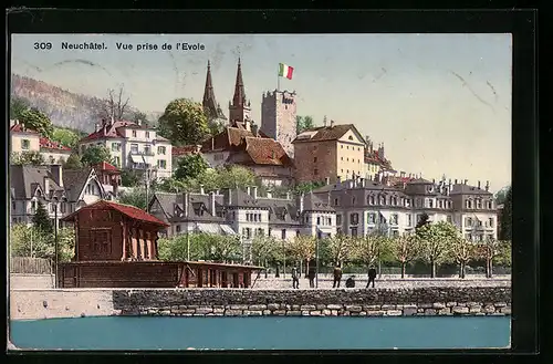 AK Neuchâtel, Vue prise de l`Evole
