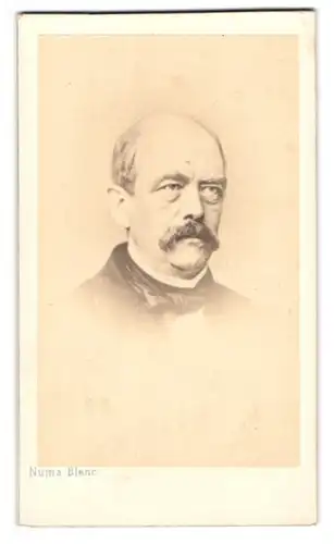Fotografie Numa Blanc, Paris, Portrait Otto von Bismarck in Zivilkleidung