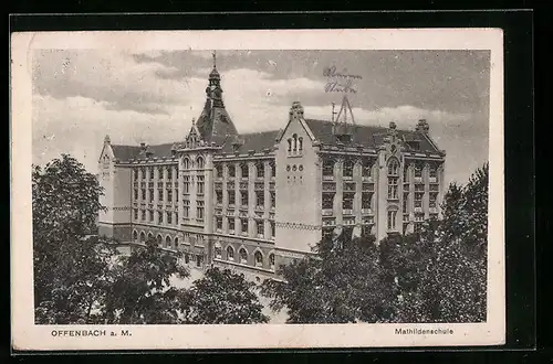 AK Offenbach a.M., Ansicht Mathildenschule