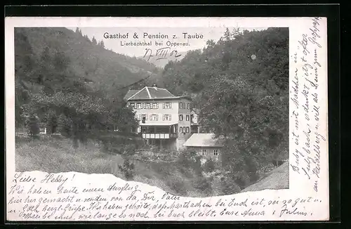 AK Lierbachthal bei Oppenau, Gasthof-Pension zur Taube