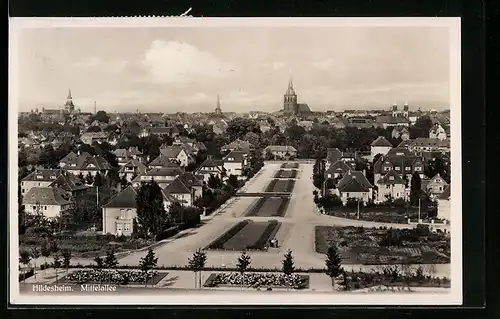 AK Hildesheim, Ansicht der Mittelallee