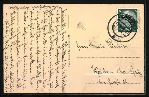 AK Lichtenfels a. M., Strassenpartie mit Unterem Tor