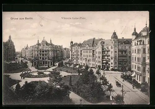 AK Berlin, Viktoria Luise-Platz mit Strasse