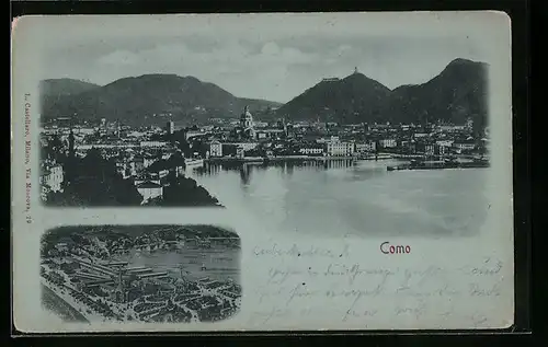 AK Como, Gesamtansicht der Stadt am Comer See