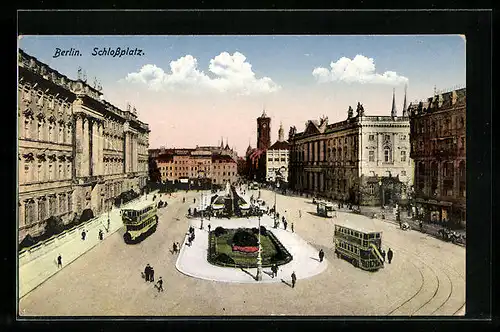 AK Berlin, Schlossplatz aus der Vogelschau