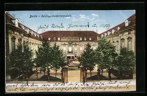 AK Berlin, Reichspräsidentenpalais, Hofansicht