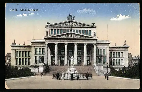 AK Berlin, Schauspielhaus, Gendarmenmarkt