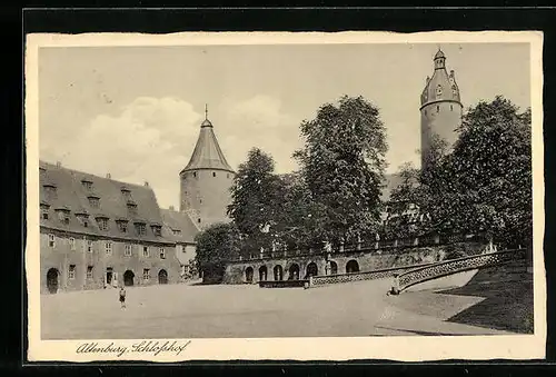 AK Altenburg, Blick auf den Schlosshof