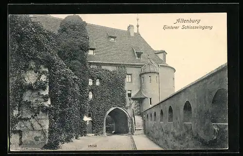 AK Altenburg, Hinterer Schlosseingang