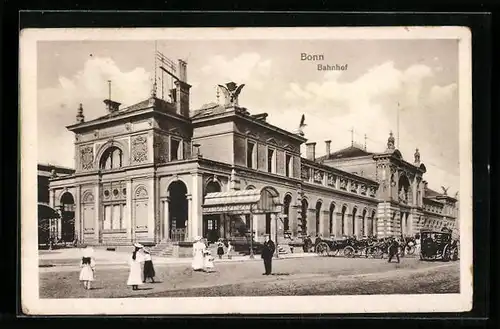 AK Bonn, Blick auf den Bahnhof