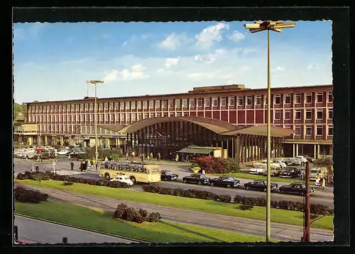 AK Bochum, Strassenpartie am Hauptbahnhof