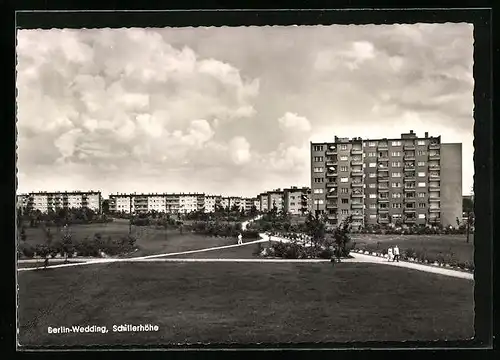AK Berlin-Wedding, Blick auf die Schillerhöhe