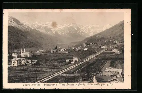 AK Torre Pellice, Panorama Viale Dante e fondo della valle