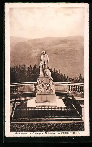 AK Pecetto Po, Monumento a Guiseppe Borsalino