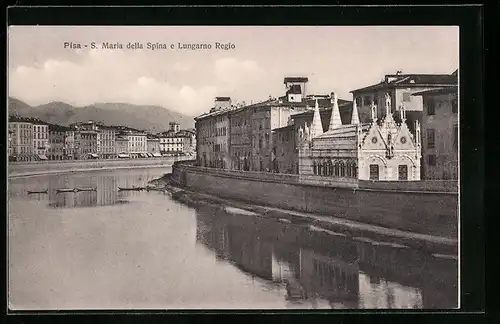 AK Pisa, S. Maria della Spina e Lungarno Regio