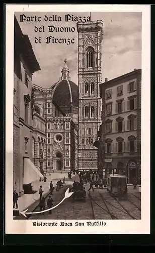 AK Firenze, Parte della Piazza del Duomo, Ristorante Buca San Ruffillo
