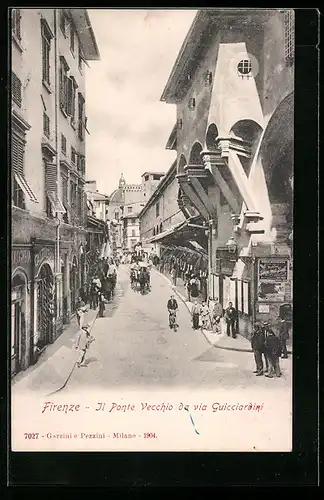 AK Firenze, Il Ponte Vecchio da via Guicciardini