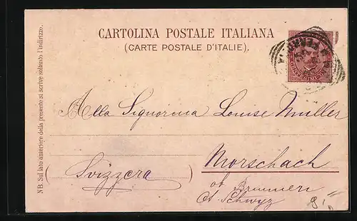 Lithographie Napoli, Panorama, Funicolare