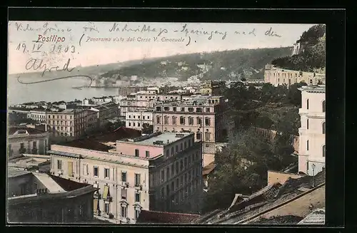 AK Posillipo, Panorama visto dal Corso V. Emanuele