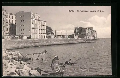 AK Napoli, Via Partenope e castello dell`Ovo