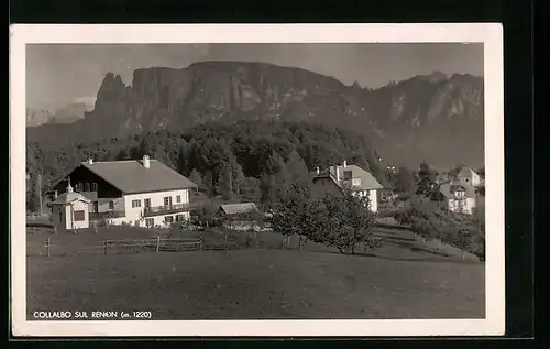 AK Collalbo, Ortsansicht gegen Renon