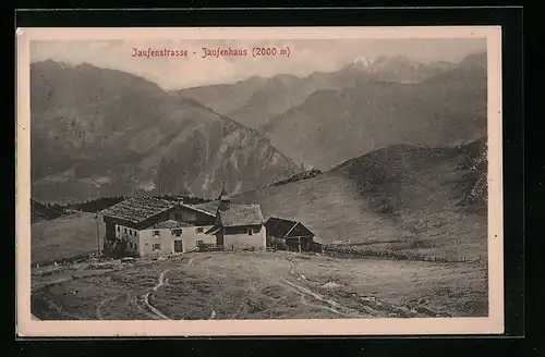 AK Jausenhaus, Ansicht mit Kapelle