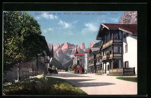 AK Landro, Ortspartie mit Monte Cristallo