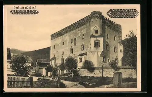 AK Toblach, Herbstenburg, ehemaliges Schloss Kaiser Maximilian I.