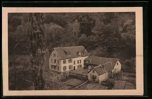 AK Auerbach an der Bergstrasse, Pension-Café Hof Mühltal, Bes.: F. Hartz