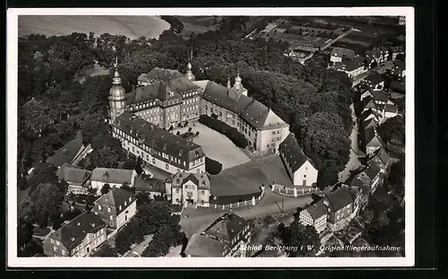 AK Berleburg i. W., Fliegeraufnahme vom Schloss