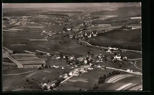 AK Münster üb. Schwabmünchen, Luftbild vom Ort