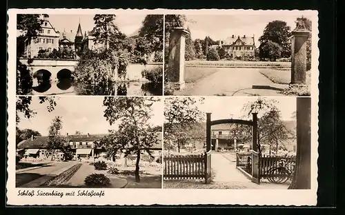 AK Hörstel, Schloss Surenburg mit Schlosscafe