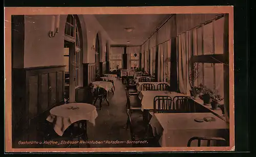 AK Potsdam-Bornstedt, Gaststätte u. Kaffee Elsässer Weinstuben