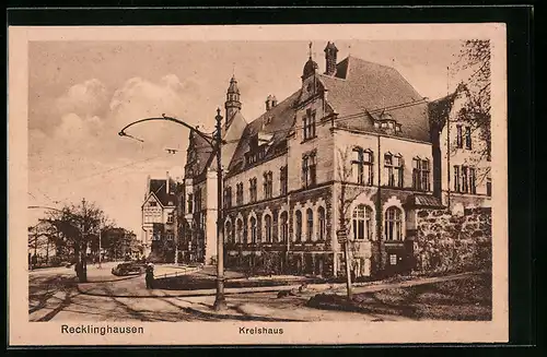 AK Recklinghausen, Blick auf das Kreishaus