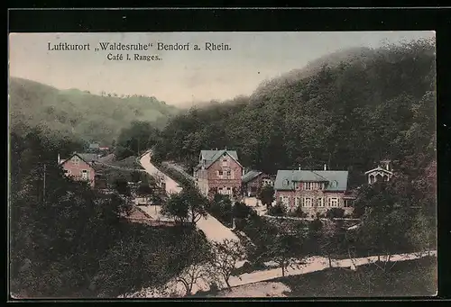 AK Bendorf a. Rhein, Cafe Waldesruhe, I. Ranges