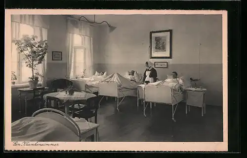 AK Flensburg, Diakonissen-Mutterhaus, Krankenzimmer