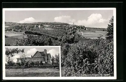 AK Rödgen /Krs. Siegen, Kaffeehaus u. Pension Debus