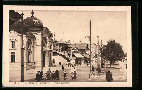 AK Wien, Prater, Ausstellungsstrasse